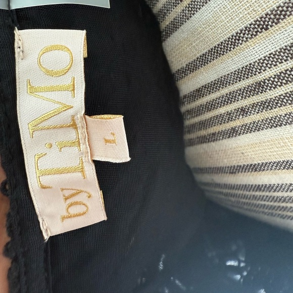 ByTimo Elegant Black Lace Floral Dress size L - Picture 5 of 6